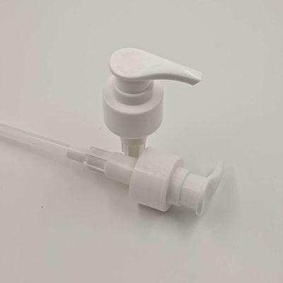 Dosagem plástica da bomba 2cc da garrafa da loção do parafuso preto e branco 28/410mm