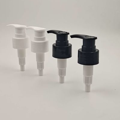 Dosagem plástica da bomba 2cc da garrafa da loção do parafuso preto e branco 28/410mm