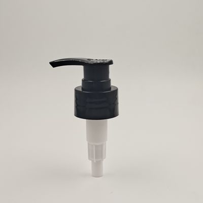 Dosagem plástica da bomba 2cc da garrafa da loção do parafuso preto e branco 28/410mm
