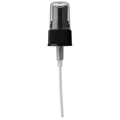 Pulverizador fino com nervuras preto da névoa do certificado 18mm do GV para a garrafa cosmética