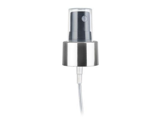 pulverizador da névoa do perfume 1.4cc/T de 18mm, ouro cosmético do distribuidor da bomba e fechamento de prata