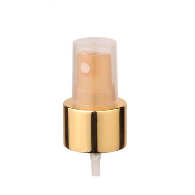 pulverizador da névoa do perfume 1.4cc/T de 18mm, ouro cosmético do distribuidor da bomba e fechamento de prata