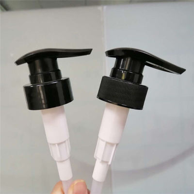 Bomba lisa do preto do distribuidor do sabão 3.5cc do fechamento 33mm para a garrafa do champô