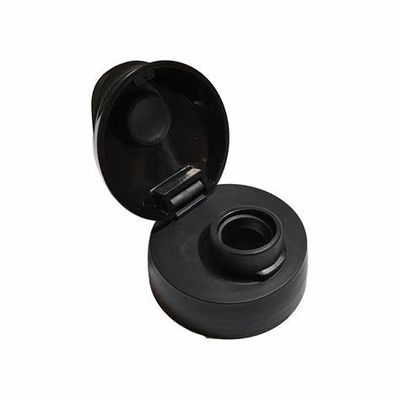 Circularmente não para derramar vários tamanhos pretos de 28mm Flip Top Bottle Caps In