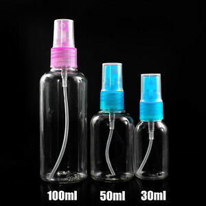 Multi garrafa plástica transparente da bomba do pulverizador do uso 100ml para a composição