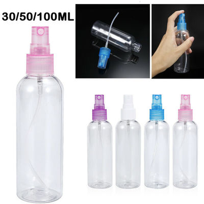 Multi garrafa plástica transparente da bomba do pulverizador do uso 100ml para a composição