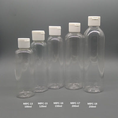 30ml 60ml 100ml Flip Top Plastic Bottles, garrafa plástica do ANIMAL DE ESTIMAÇÃO para produtos dos cuidados com a pele