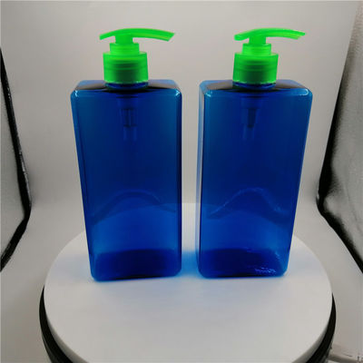Garrafas plásticas do distribuidor do GV 28/410 azul com a bomba para o banheiro