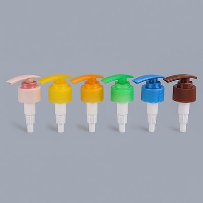bomba plástica colorida da loção do corpo de 28mm para a garrafa de perfume