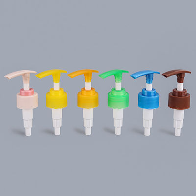 bomba plástica colorida da loção do corpo de 28mm para a garrafa de perfume