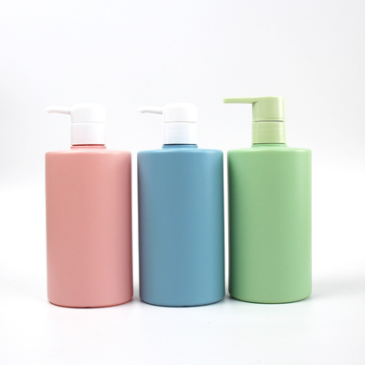 garrafas plásticas vazias cosméticas da garrafa de leite do corpo da lavagem da mão da garrafa do HDPE 500ml para o champô e o condicionador